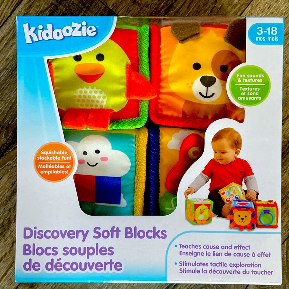 Kidoozie Brand Discovery Soft Blocks.